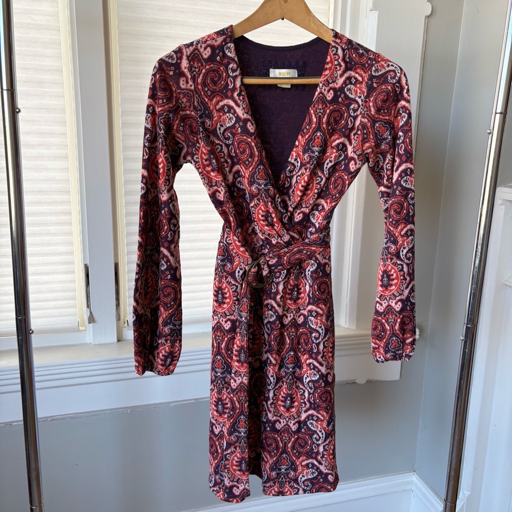 Paisley Wrap Anthro Dress